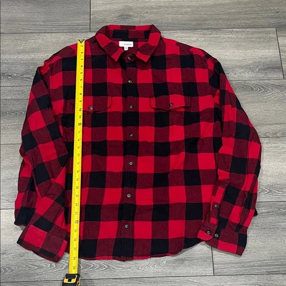 Sonoma Red and Black Buffalo Plaid Button-Up Shirt size 2x B - Picture 1 of 4
